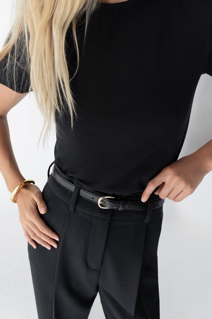 SKINNY LEATHER BELT