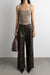 VEGAN LEATHER STRAIGHT LEG PANT