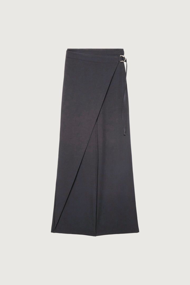 SIDE WRAP STRAIGHT LEG PANTS