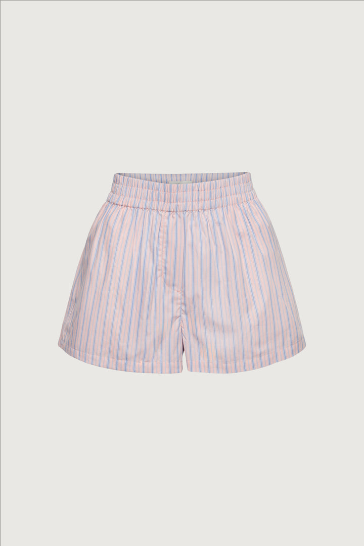 STRIPED COTTON POPLIN BOXER SHORT