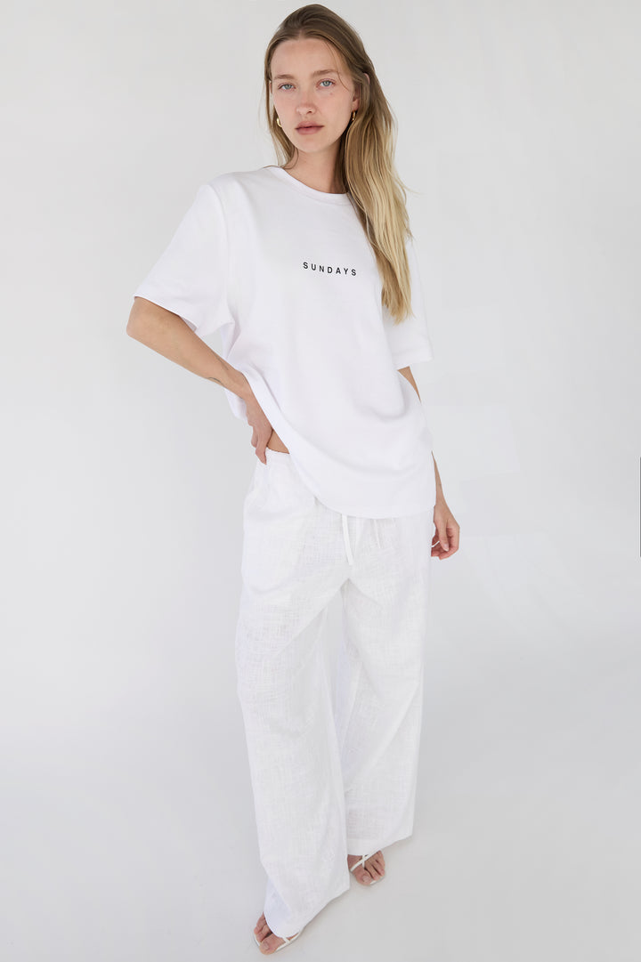 SUNDAY HEAVYWEIGHT CREWNECK T-SHIRT