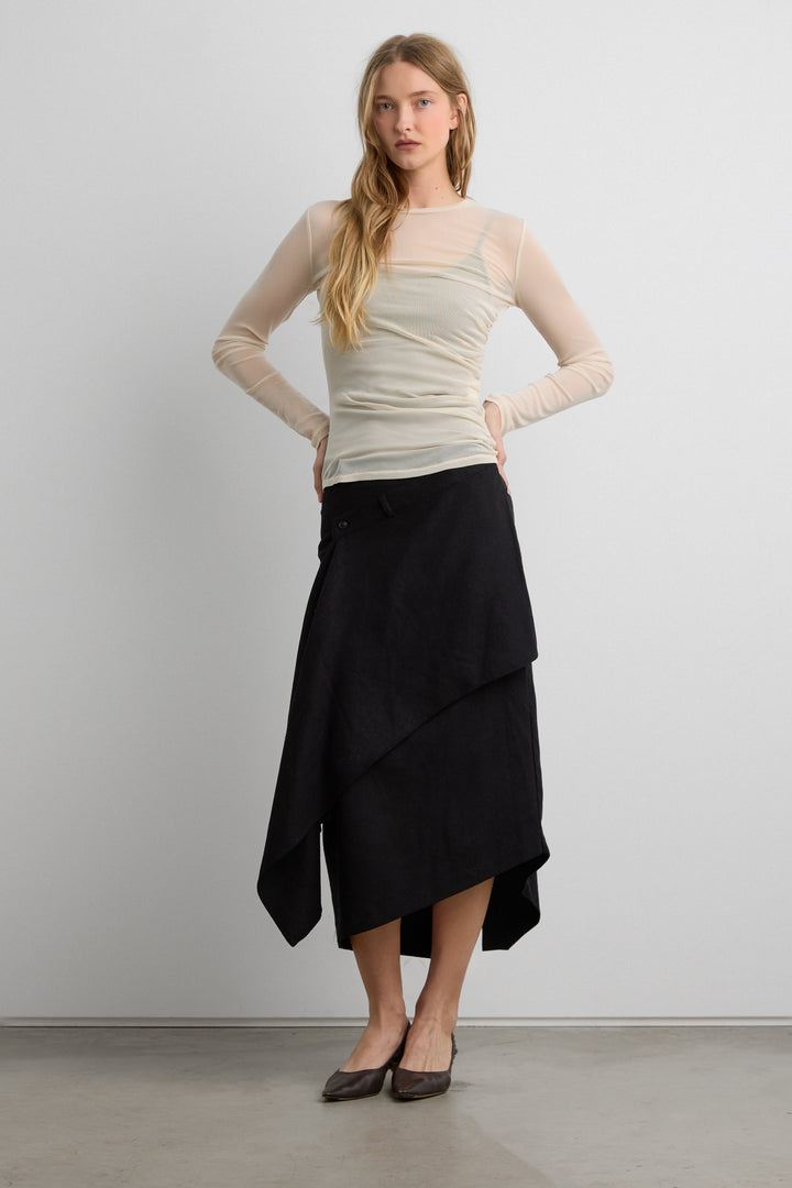 MESH LONG SLEEVE TOP